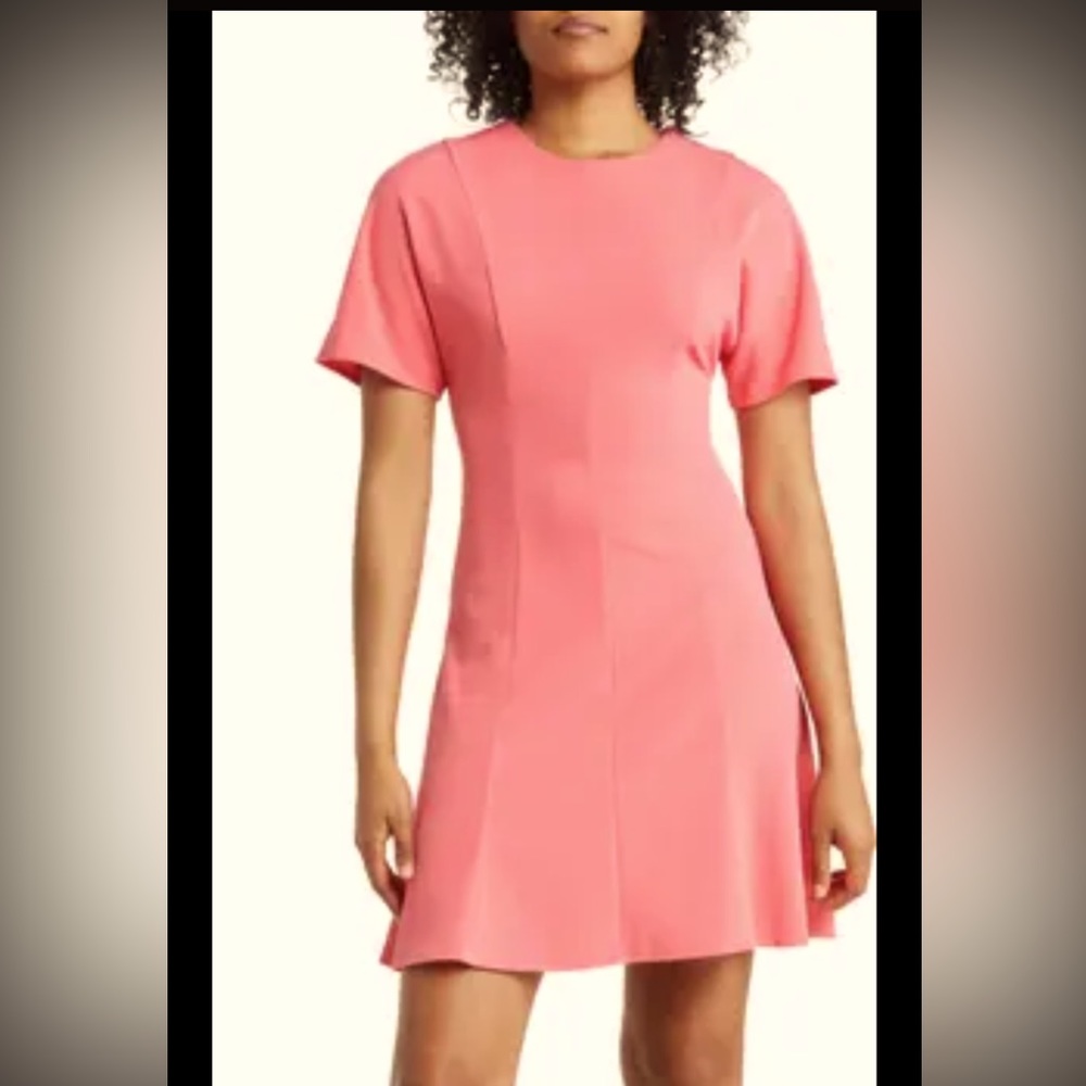 Ellen Tracy peach short sleeve dress!!
